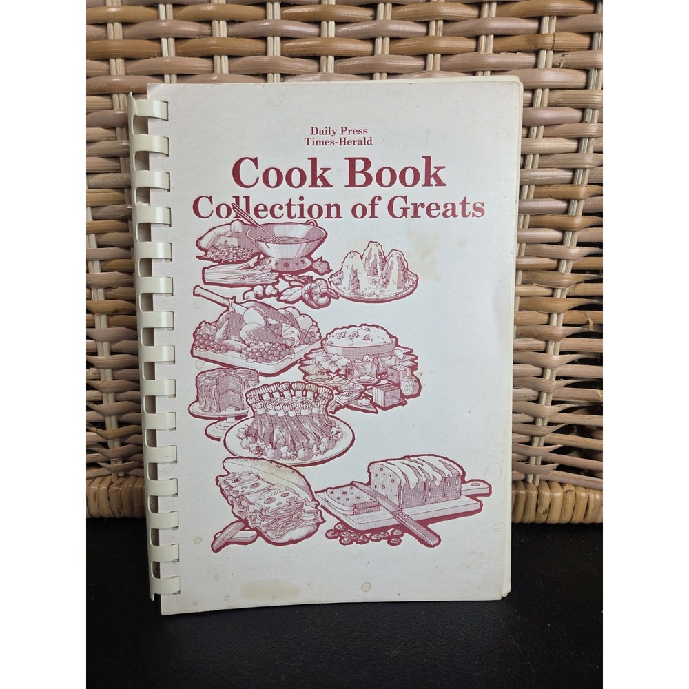 Daily Press Seniors Club Cookbook 1980s Hampton Newport News‎ Virginia Spiral